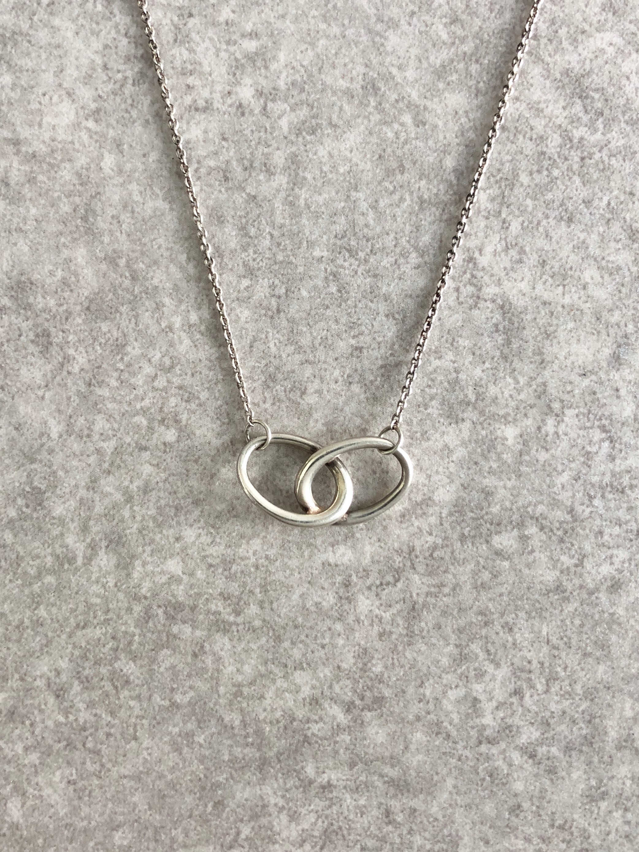 Tiffany & Co. ティファニー ネックレス シルバー ダブルループ 925