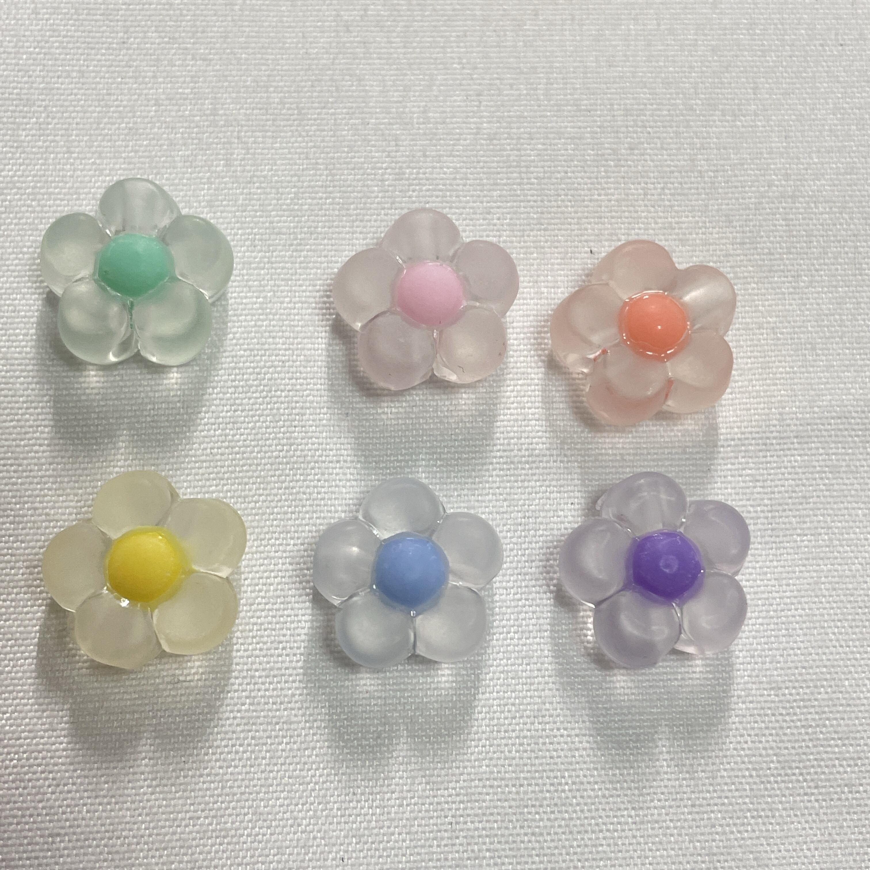 フラワー アクリルビーズ つや消し 30個入り【AB-FLW-tw-MIXt