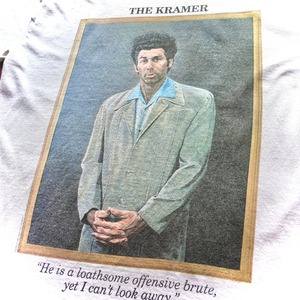90's  US. NBC TV Comedy Drama 〝Sefeld The Kramer 〟Print T-Shirt / Size MEDIUM