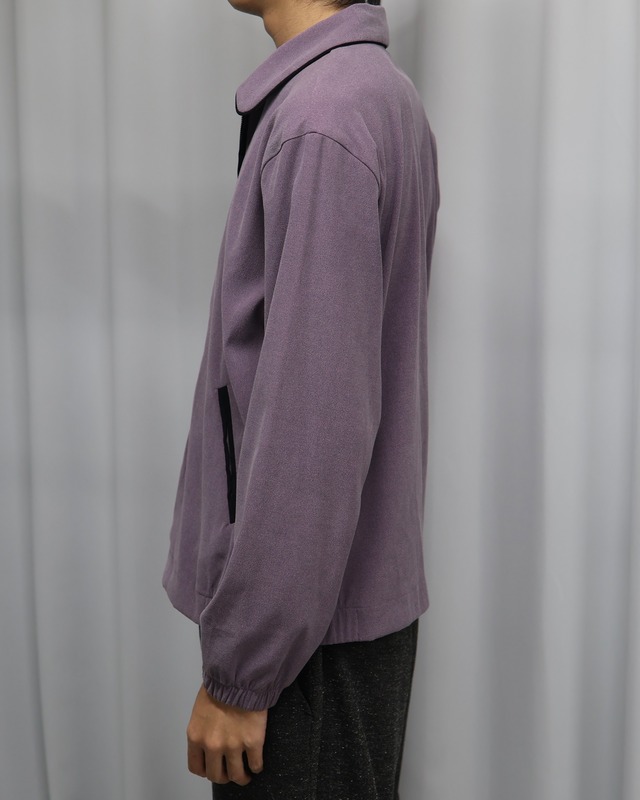 Suede-like zip blouson