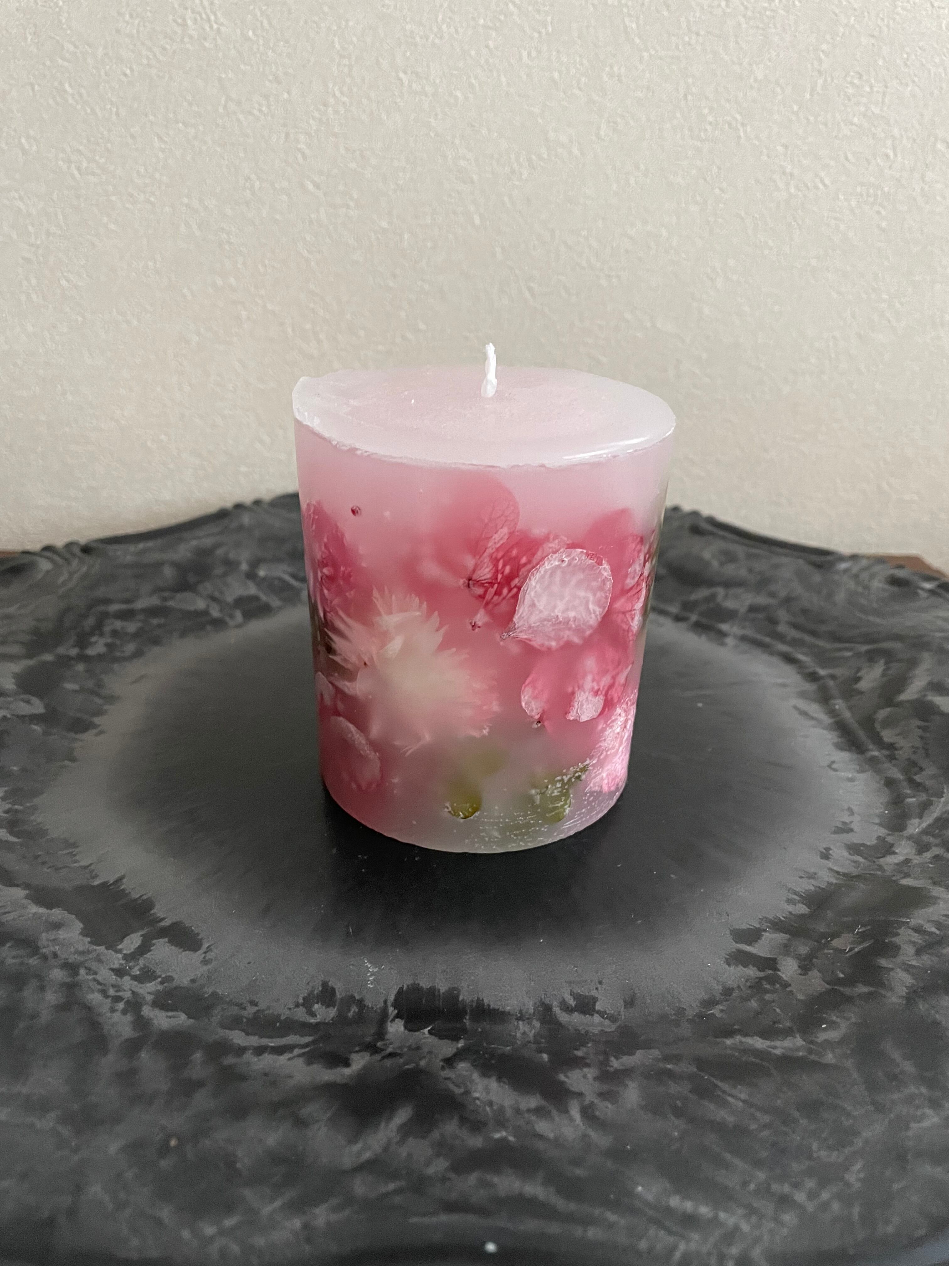 フラワーいっぱいのボタニカルキャンドル | BeeSoy Candle & Soap