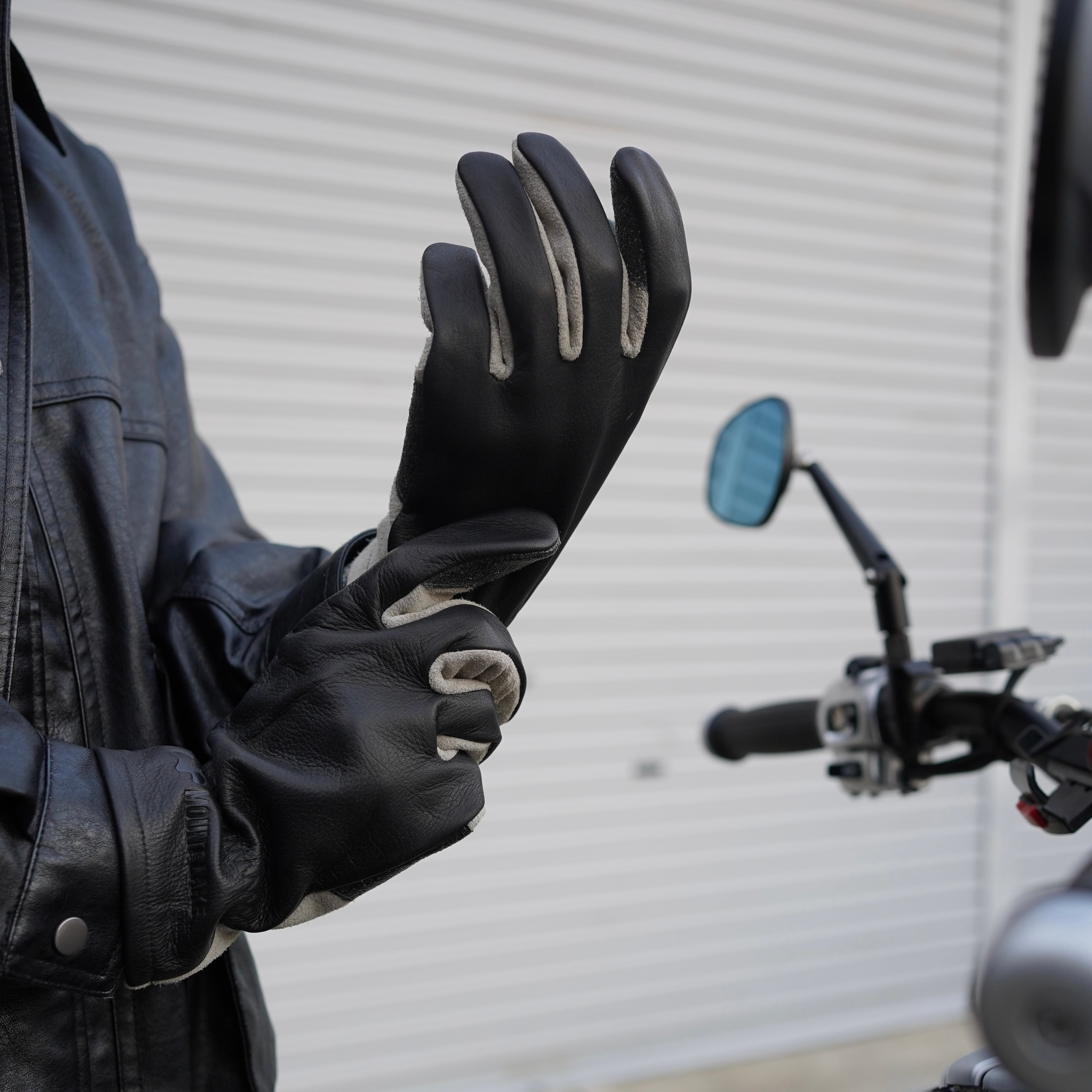 軟式グローブ レザー製 使用感あり スーツに合うバイク用レザーグローグはこれだ！シャレおじ紳士な