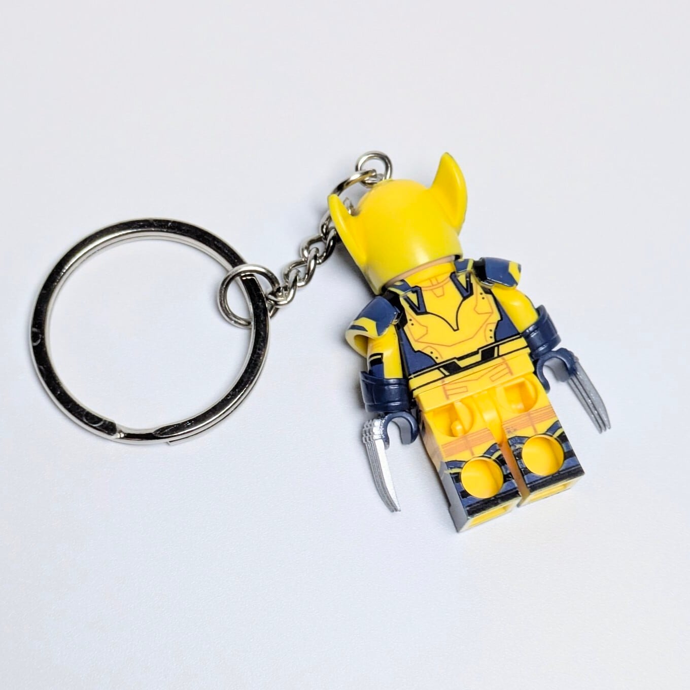 ★ブロックフィギュアキーホルダー★【 Wolverine ( ウルヴァリン ) 】ウルヴァリン 実写ver. / X-MEN / ニューアベンジャーズ / MARVEL〚アメリカン雑貨 アメトイ〛