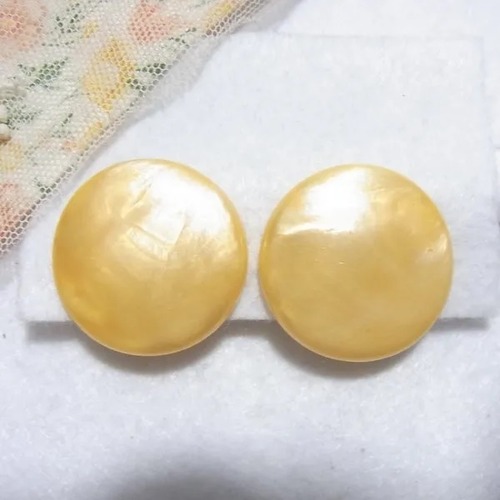 プラスティック製ラウンドイヤリング　 ヴィンテージアクセサリーのセール通販　11468E