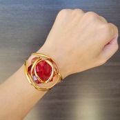 【即納】FLOWER *imperial red*10◆gold -bracciali-