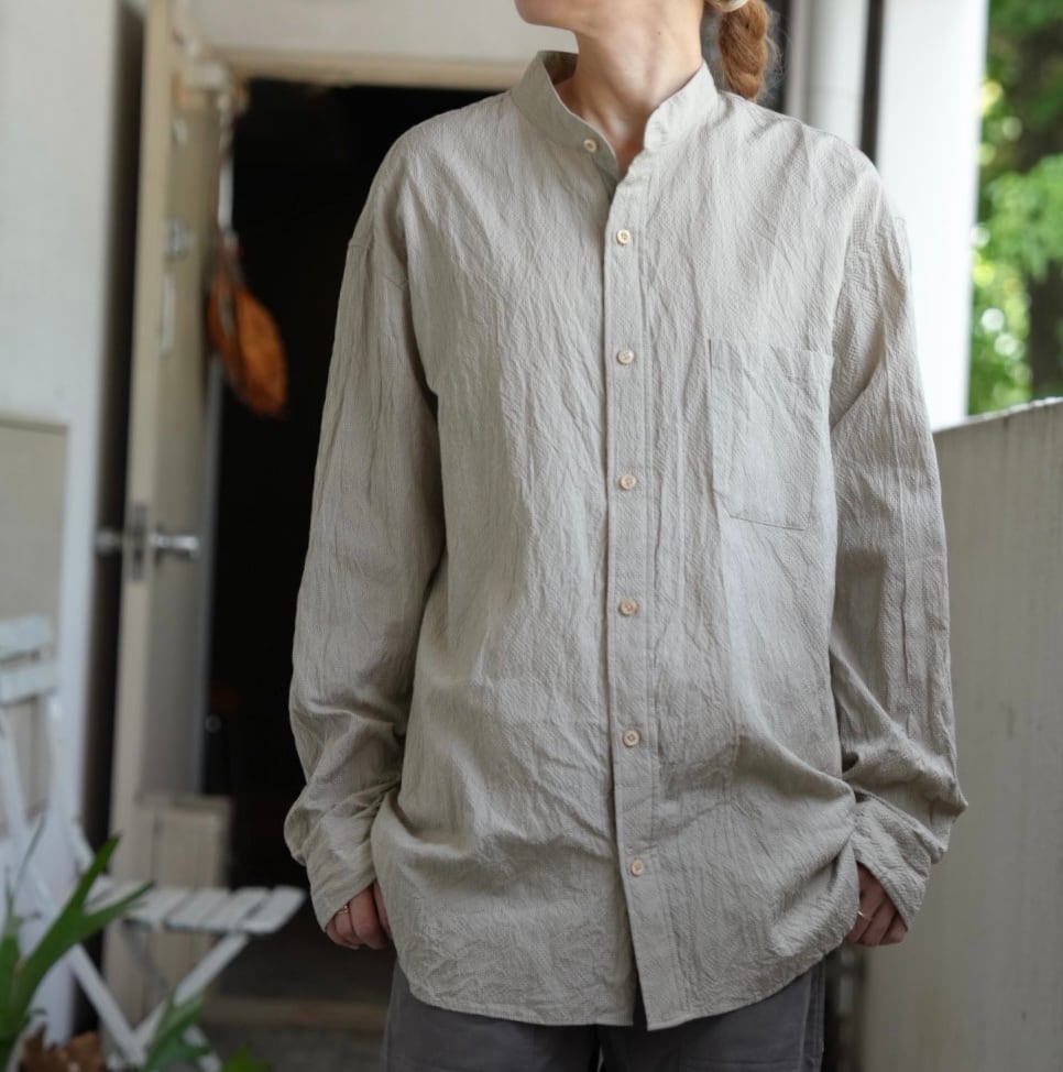 ts(s)ティーエスエスCotton*Ramie*Silk Seersucker Cloth -Baggy Fit