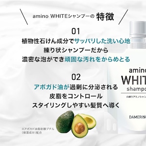 公式ショップならいつでも20%OFF!!　amino WHITE  shampoo