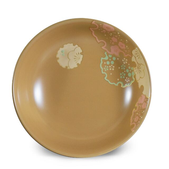 手塩皿白漆 梅雪輪(15)