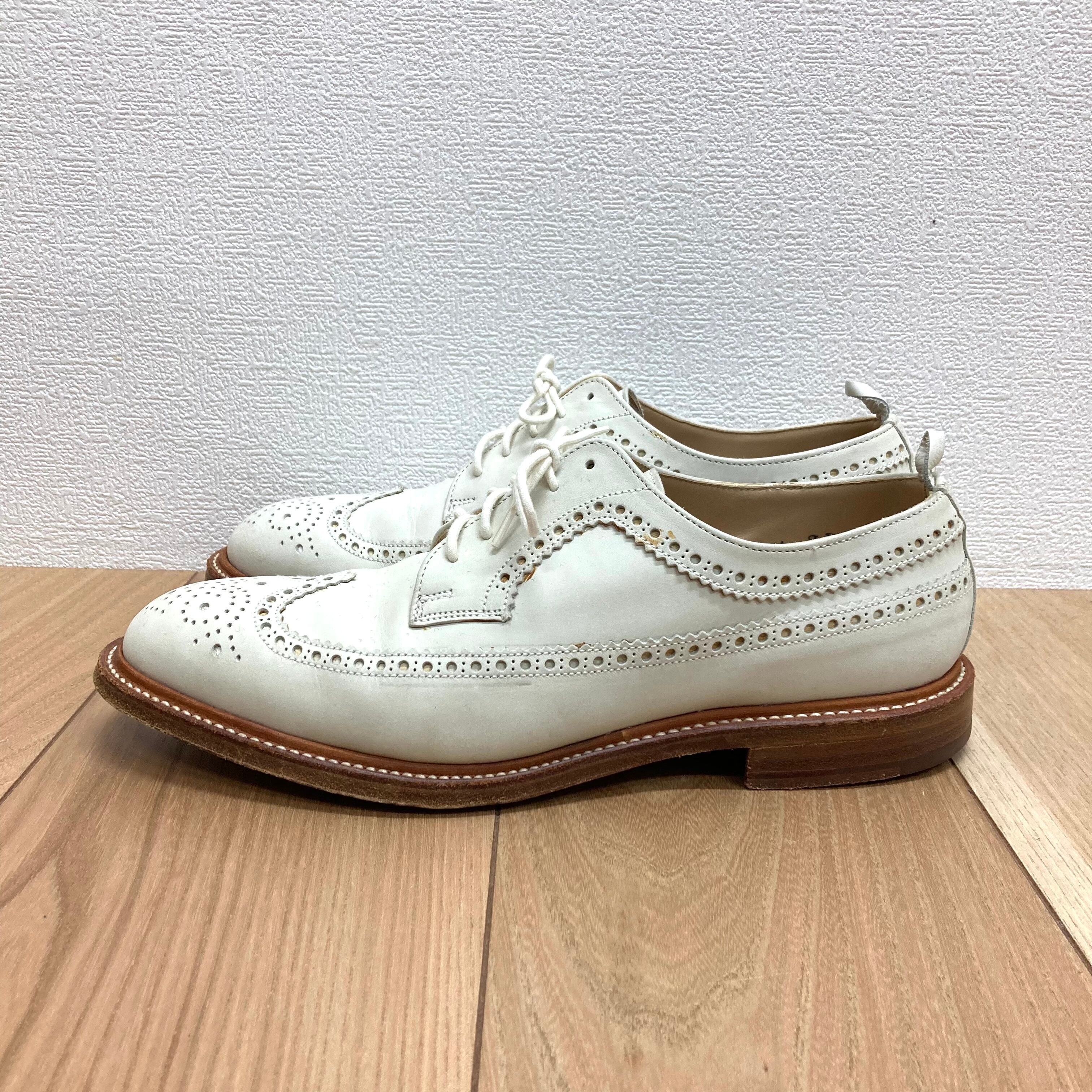 BLACK FLEECE WINGTIP LEATHER SHOES 