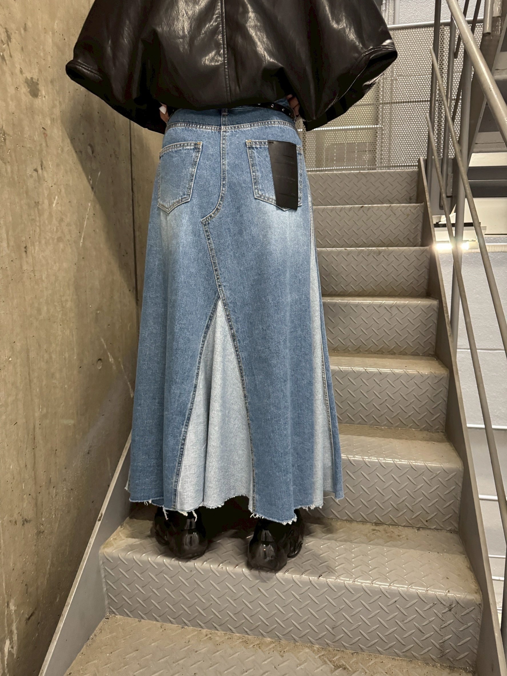 クラッシュフレアデニムスカート 214R503 | TRANOI.offical STORE