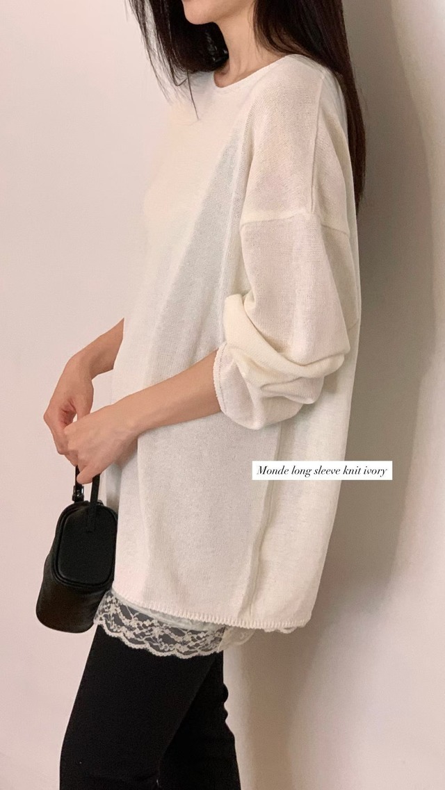 (予約) HAUS / Moren lace top 2color