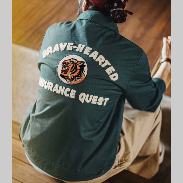 バック虎刺繍 コーチジャケット G00008