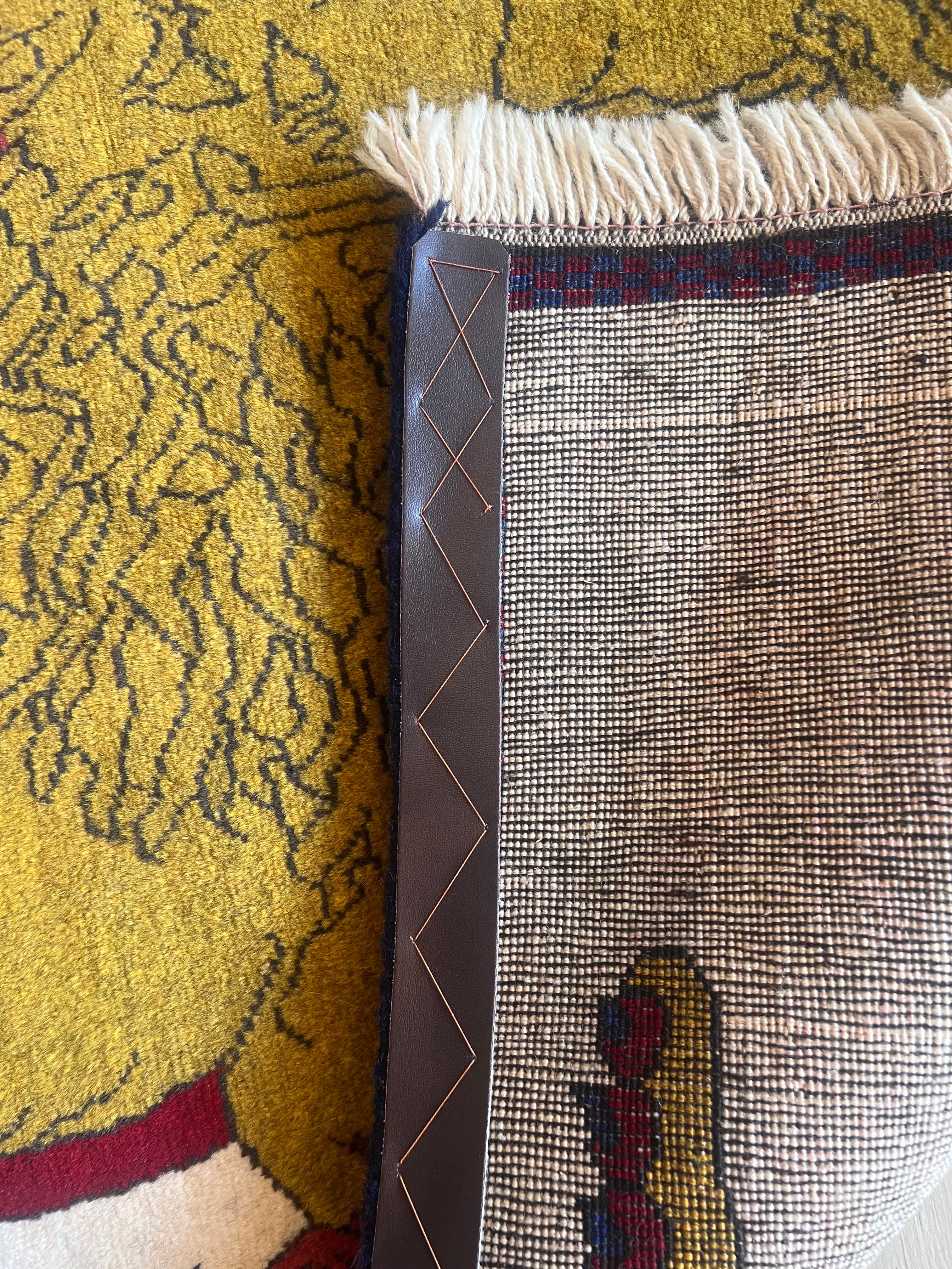 新品 ペルシャ絨毯・手織りギャッベ(S12) ナチュラル ライオン 限定