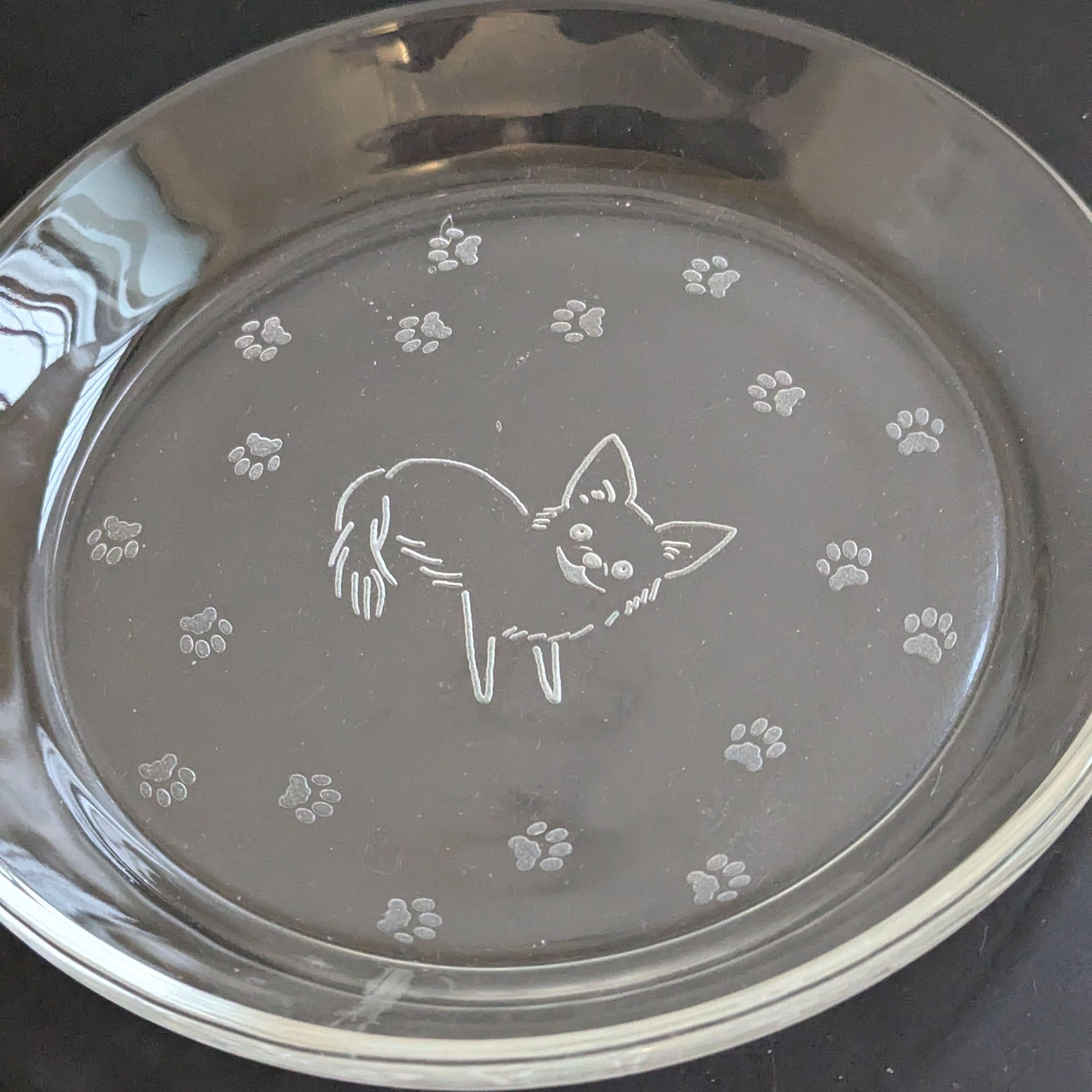 在庫限り1540円→770円【ガラス皿 チワワ】小皿｜犬種プレート | 365日