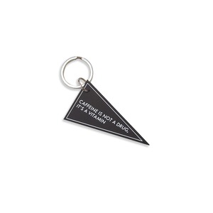 215022 PENNANT FLAG KEYRING / caffeine is