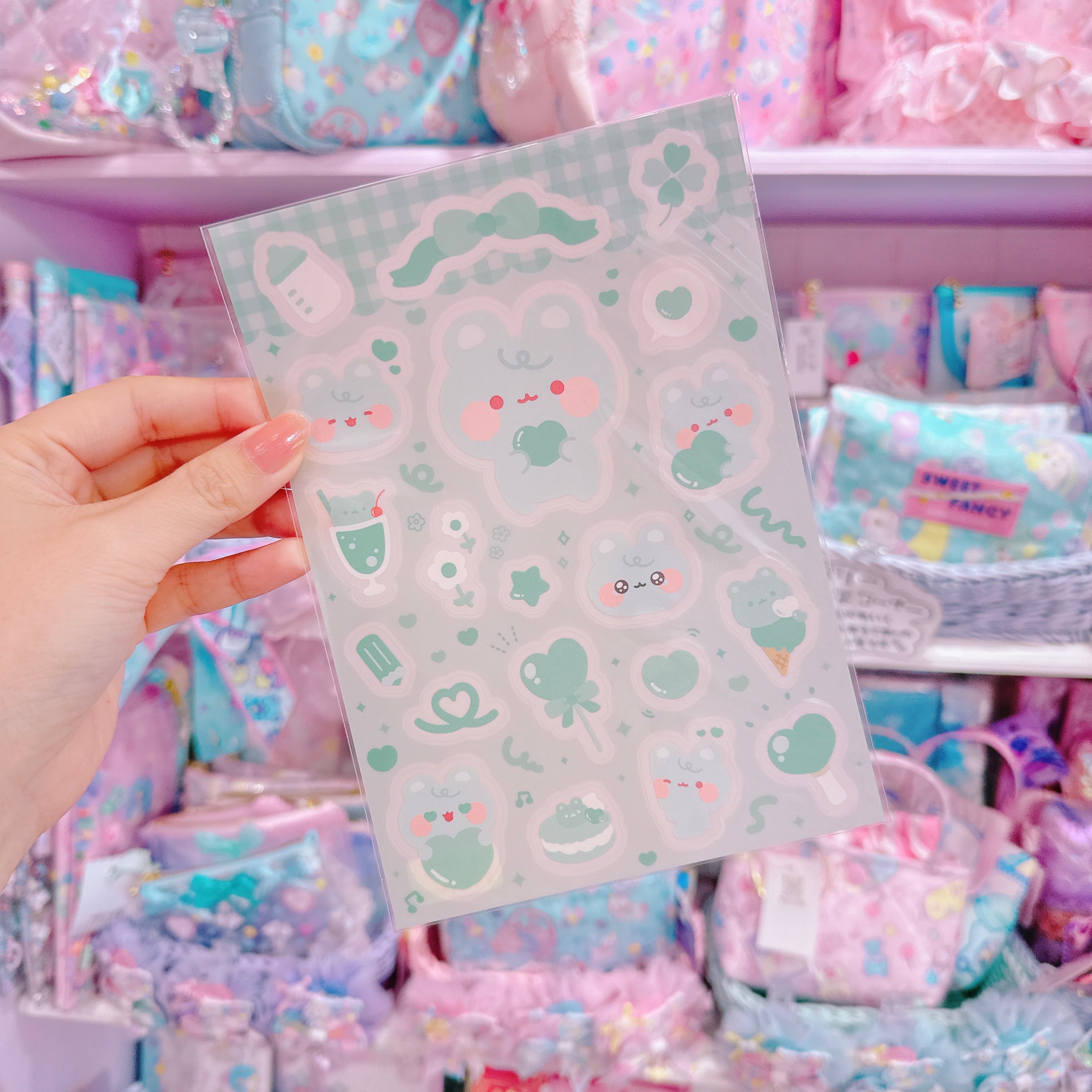 【G3】18-5推しカラークリアシール（緑）