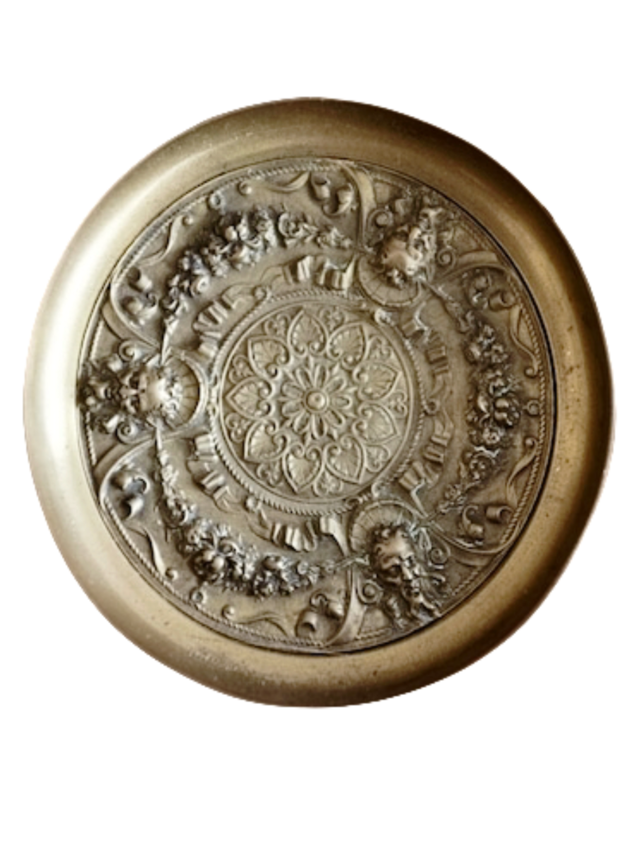 1900s フランス 三人の牧神とグロテスク装飾のあるコンポティエ アンティーク