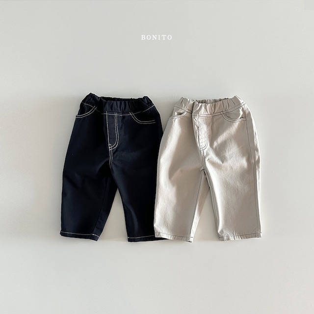 【即納】BONITO cotton stitch pants 24sp (韓国子供服 コットンステッチパンツ)