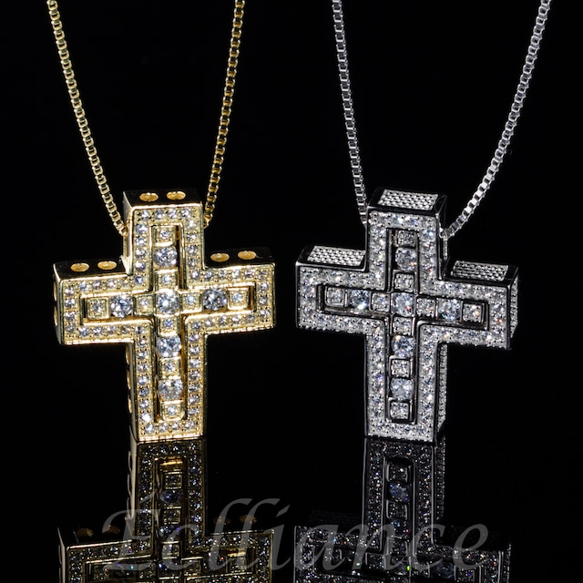 S925 24k Cross Necklace