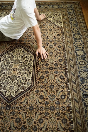 2275-Vintage Persian Malayer rug