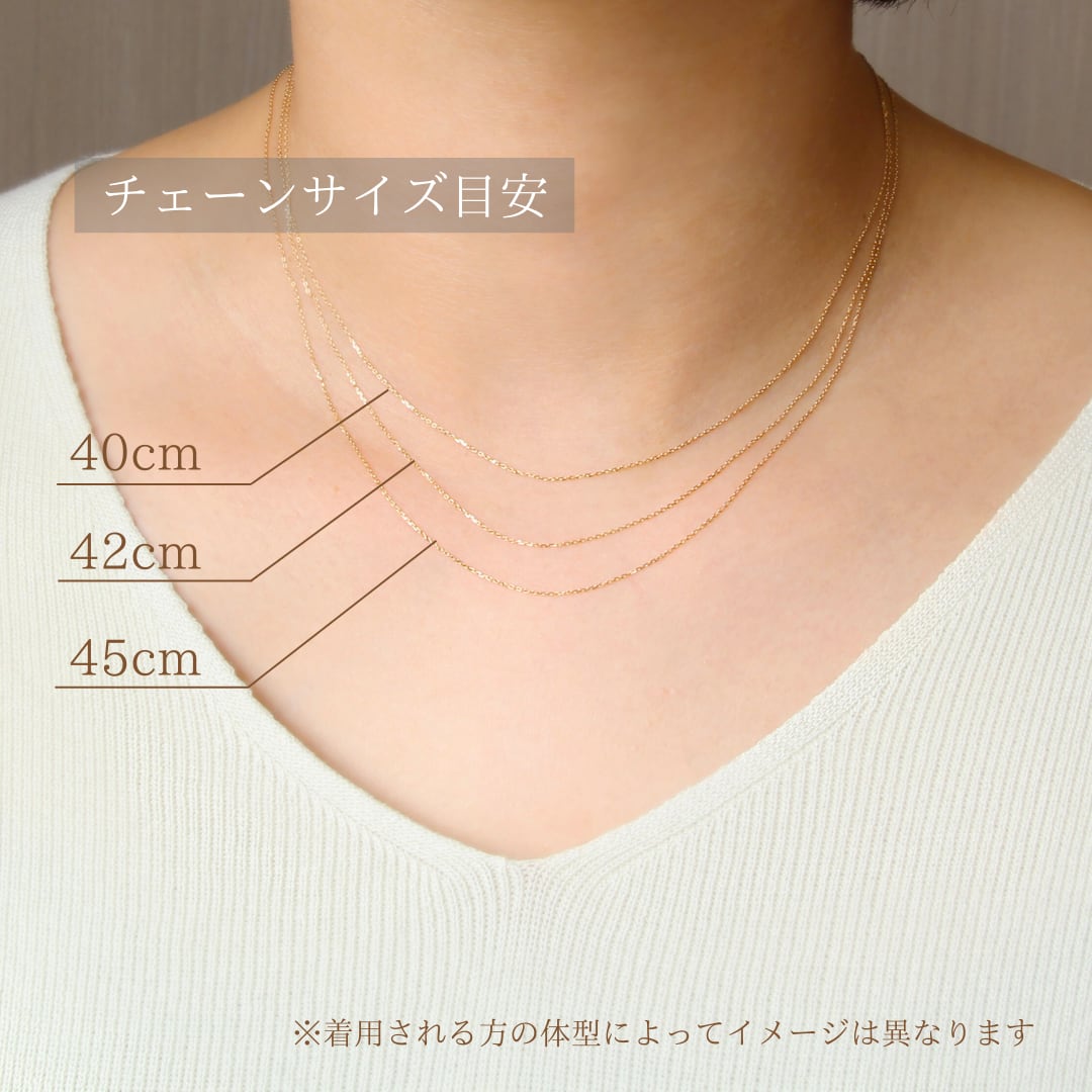 ネックレス ツイストチェーン K18 K18WG k18ゴールドツイストチェーン