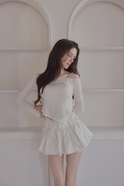 Double lace skirt pants