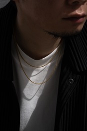 5/2(sat)発売【Box Glow Skin Necklace】 / GOLD
