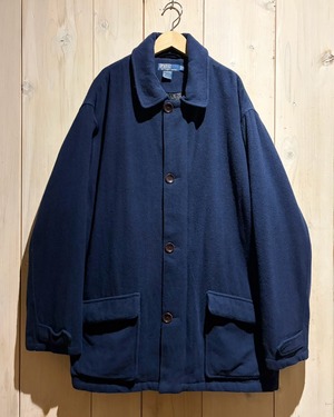 【a.k.a.C.a.k.a vintage】90's “Polo by Ralph Lauren” Vintage Loose Wool Covevall Jacket