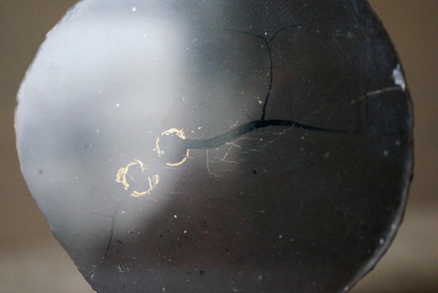 フランス産パイライトノジュール/ティソア生痕化石 Pyrite Nodule / Tisoa siphonalis 1154