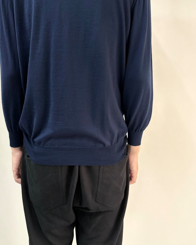 【Salvatore Ferragamo】half zip summer knit polo