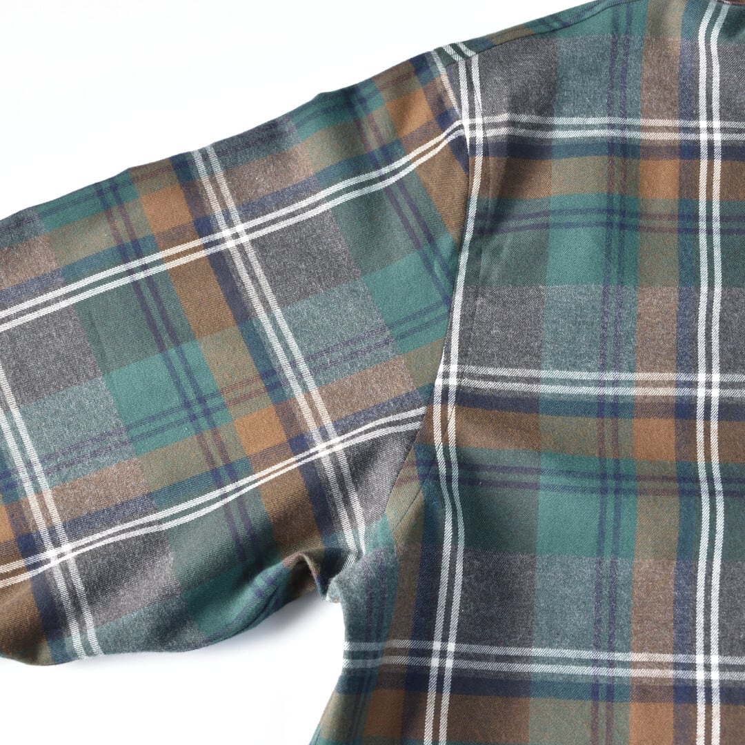 weac. ウィーク OOKAMIKUN ネルチェックシャツ【送料無料】