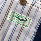 CROCODILE クロコダイル 人工皮革 裏ストライプ スエード生地 ジャケット /ネイビー レディース