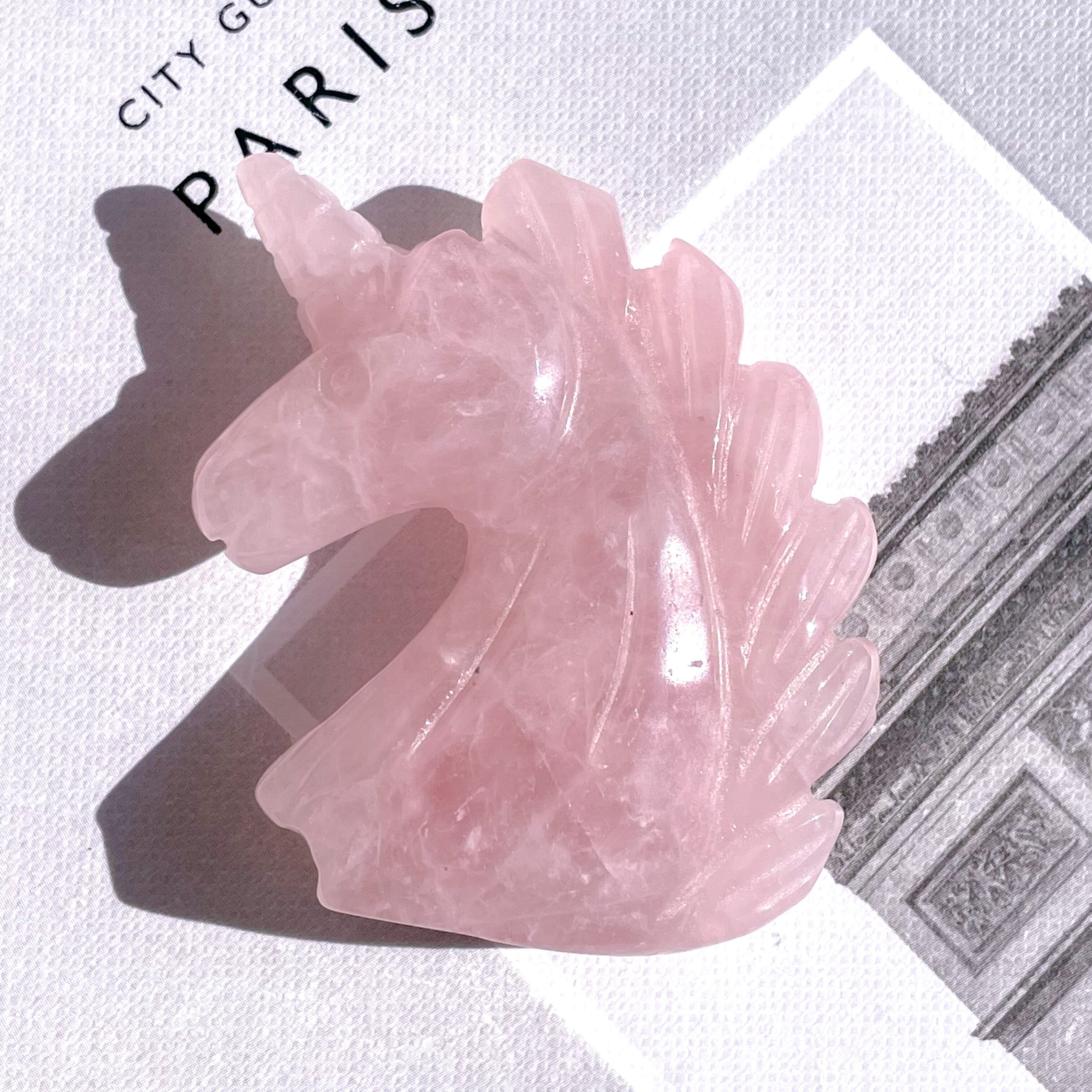Rose Quartz Unicorn Medium 4 ✧ ローズクォーツ ユニコーン