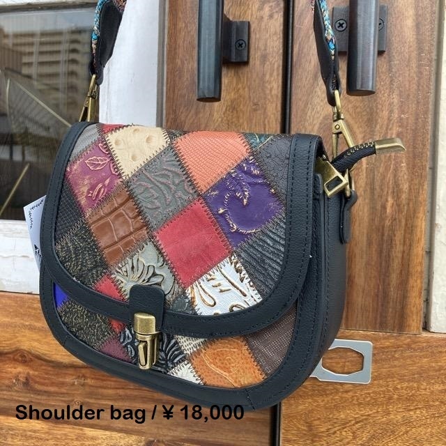 Topanga Bag　パッチワークレザーメッセンジャーバッグ