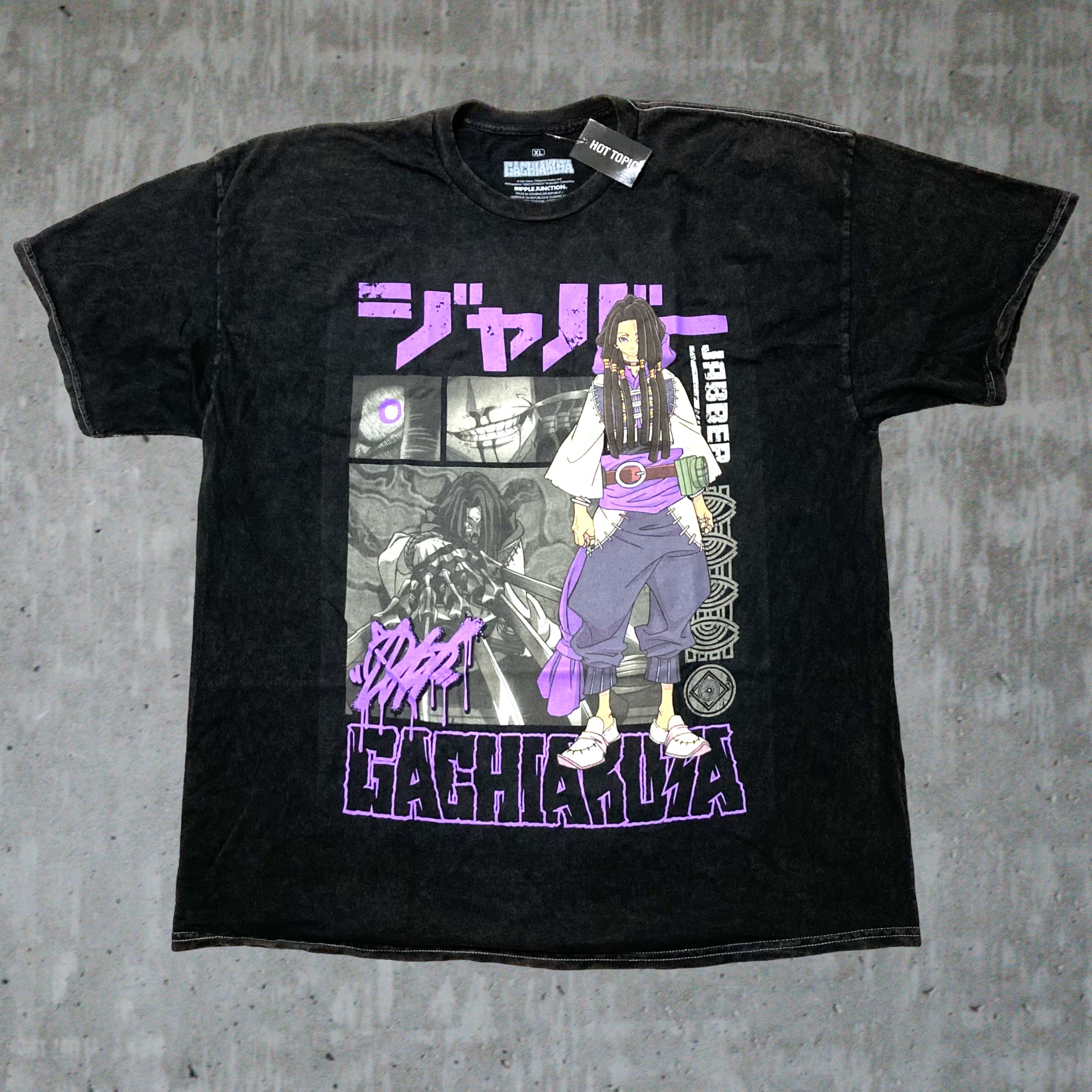 古着 HUNTER×HUNTER ヴィンテージ加工Tシャツ L 幻影旅団 * | GOLD