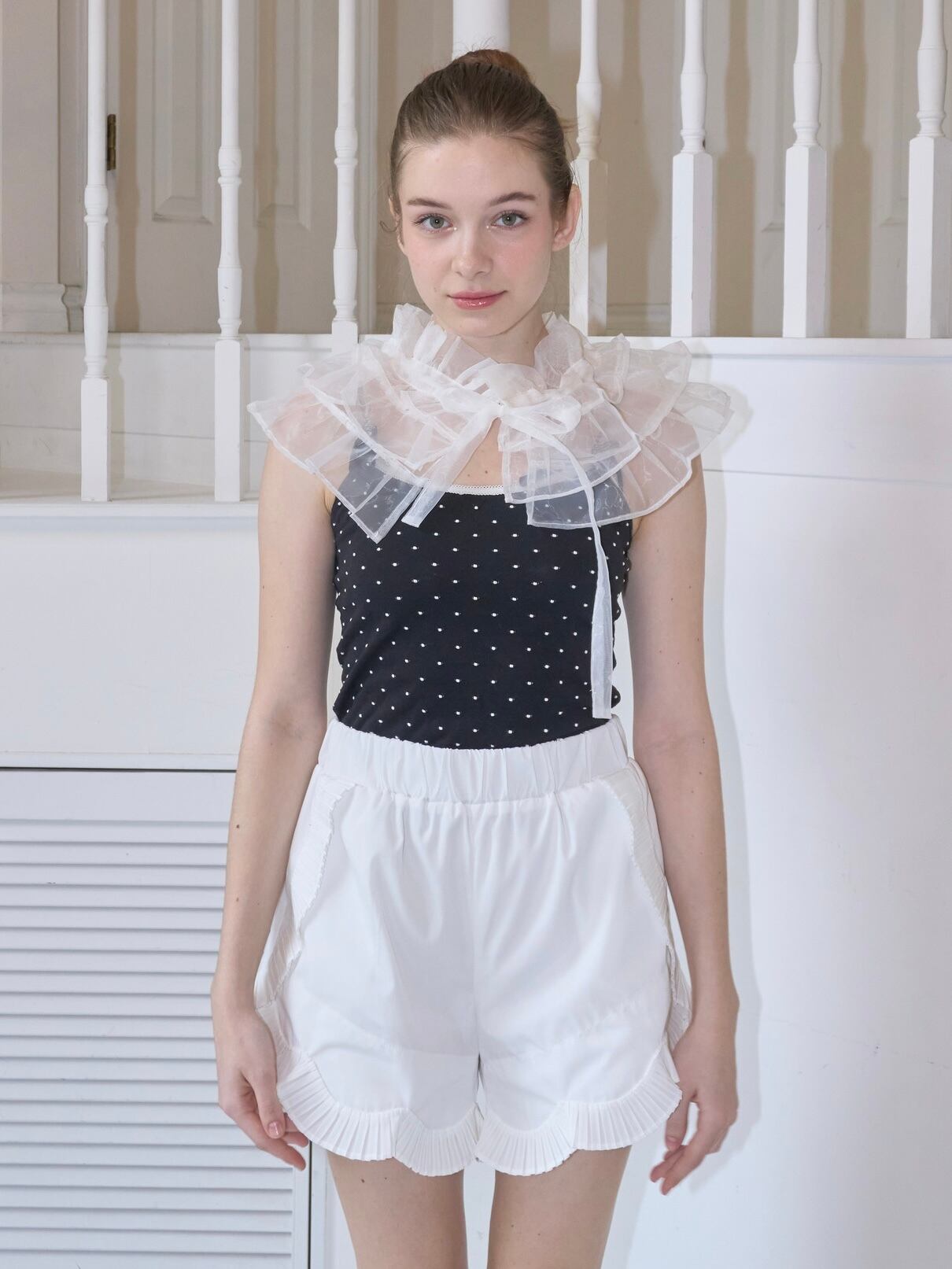 angel frill pants -WHITE- | mieya mieya