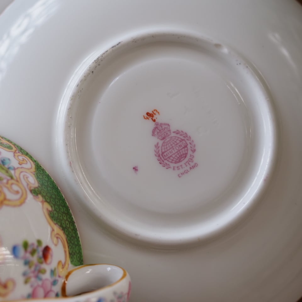 希少 英国ミントンminton コカトリス トリオ1客 カップソーサー F9