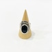 Vintage 925 Silver Onyx Modernist Ring