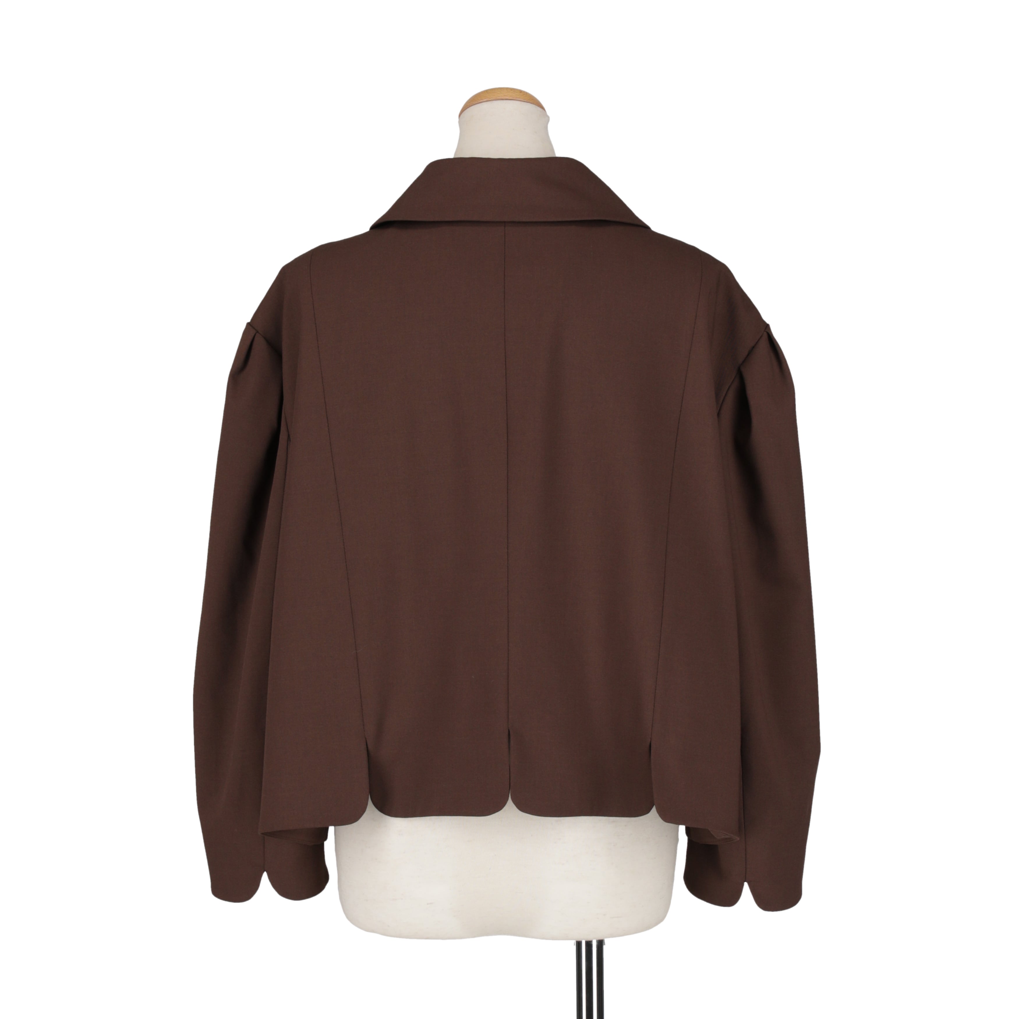 丸襟ジャケット　BROWN