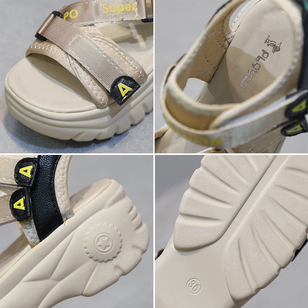 ベルクロ スポーツ サンダル レディース 春夏 厚底 おしゃれ カジュアル ストリート系 大人 かわいい きれいめ シューズ 大人可愛い 大人女子