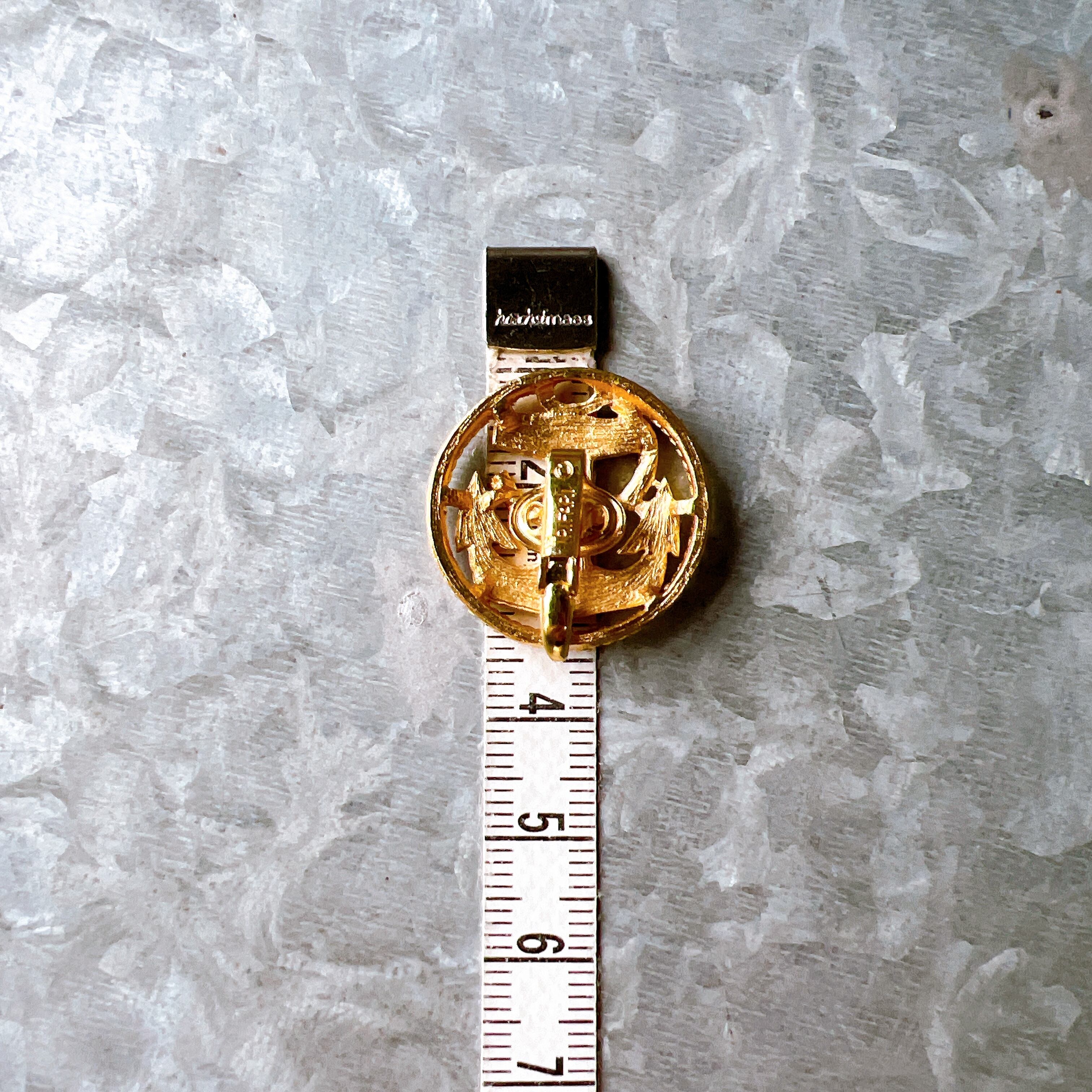 YT43-【 TRIFARI 】トリファリ・ヴィンテージイリング 1960s Gold Tone