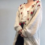 rose embroidery knit