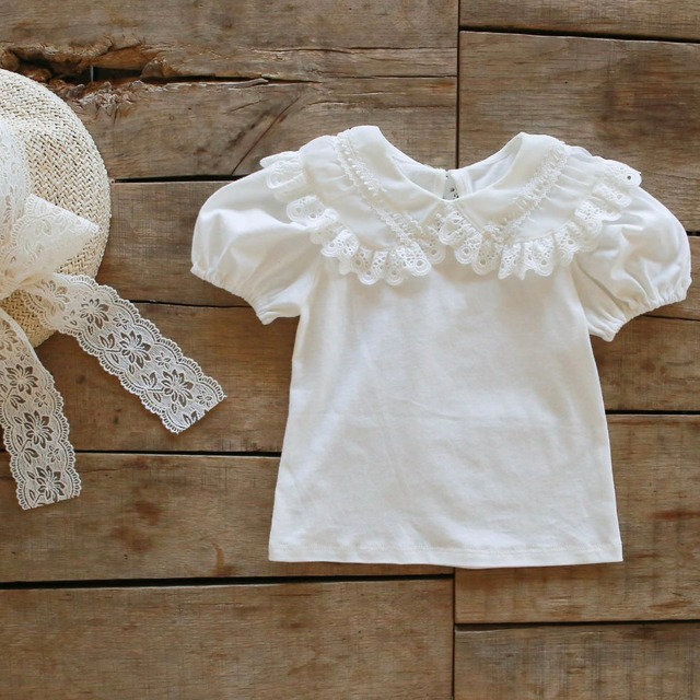 《即納》《flo》pure lace collar T