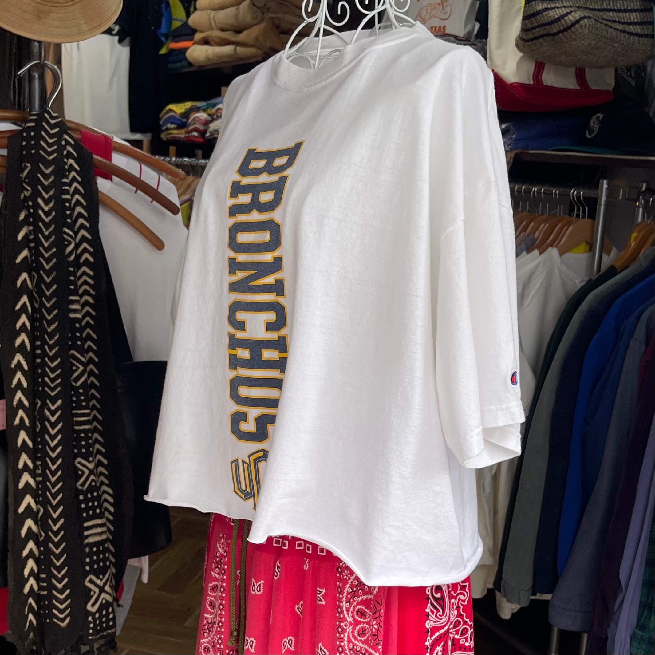 【Sz:XL】champion カットオフTシャツ