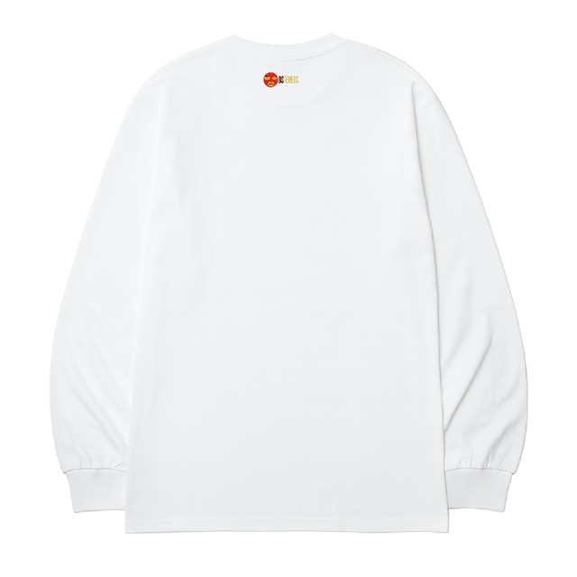 オスジェメオス：ワタリウム BOOM BOX ロンT (ホワイト）