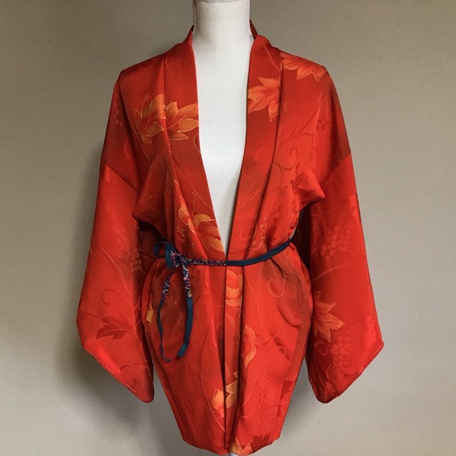 HAORI Silk Orange × leaf【HS03】