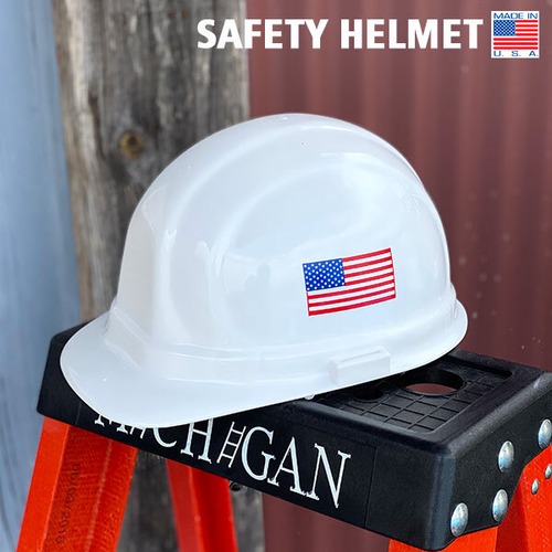 SAFETY HELMET セーフティヘルメット アメリカ製 現場作業 防災 星条旗 COOL