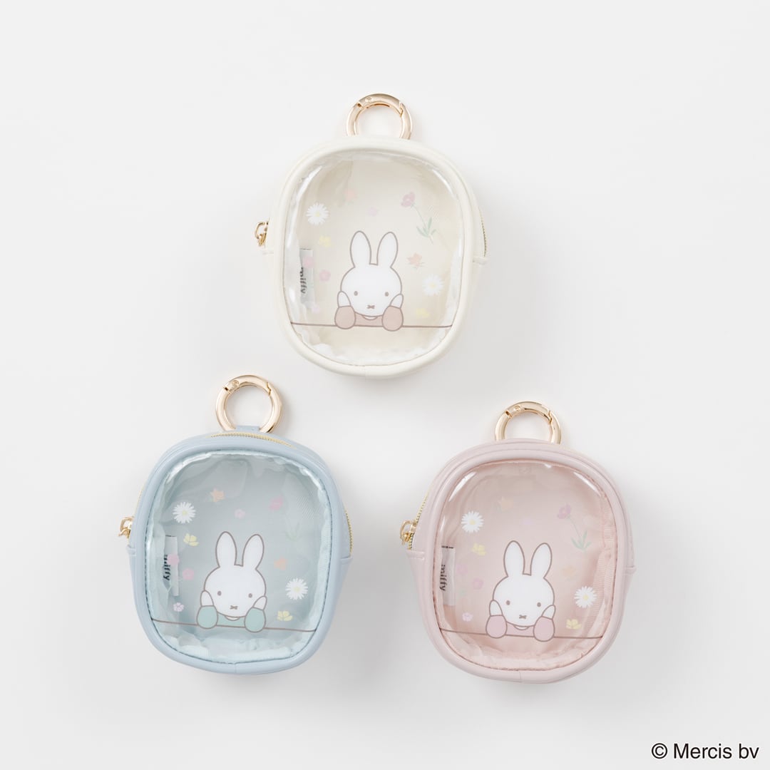 MIFFY FLOWER PVCマイクロミニスクエアポーチ | fab.ONLINE