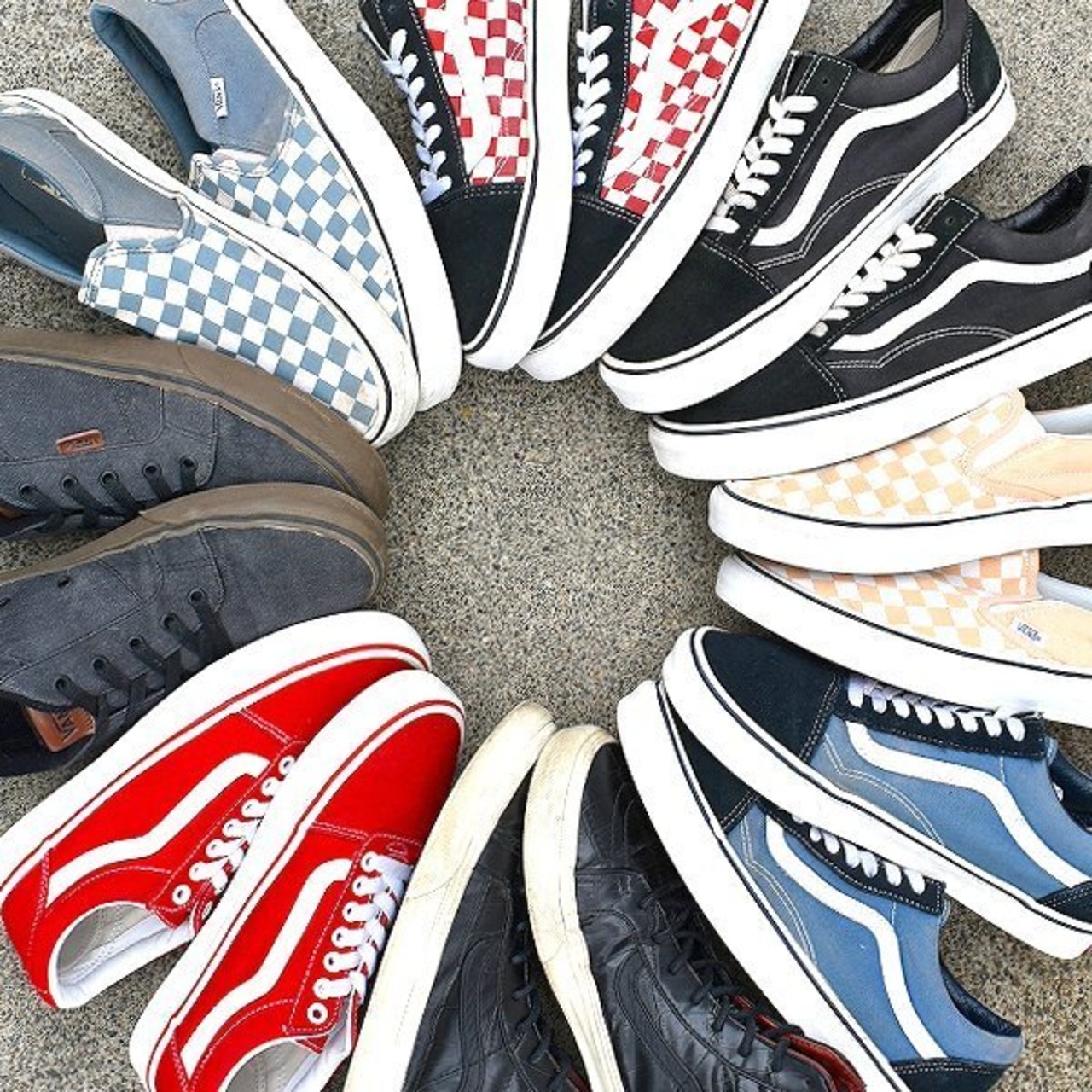 1点物◇バンズVANSアメリカ企画チェック柄オールドスクールスニーカー 