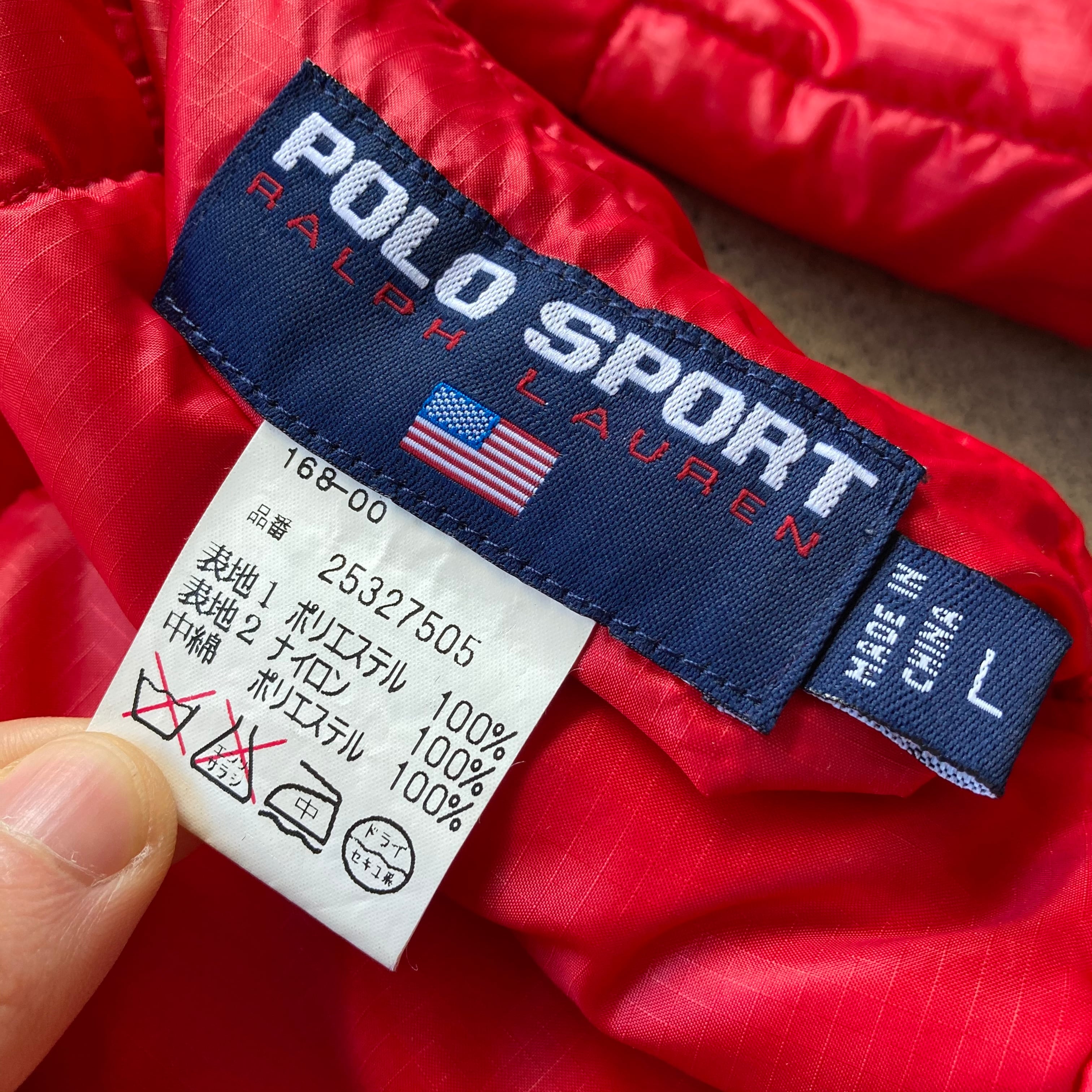 POLO SPORT ポロスポーツ 90's Pロゴ ハーフZIP リバーシブル 中綿